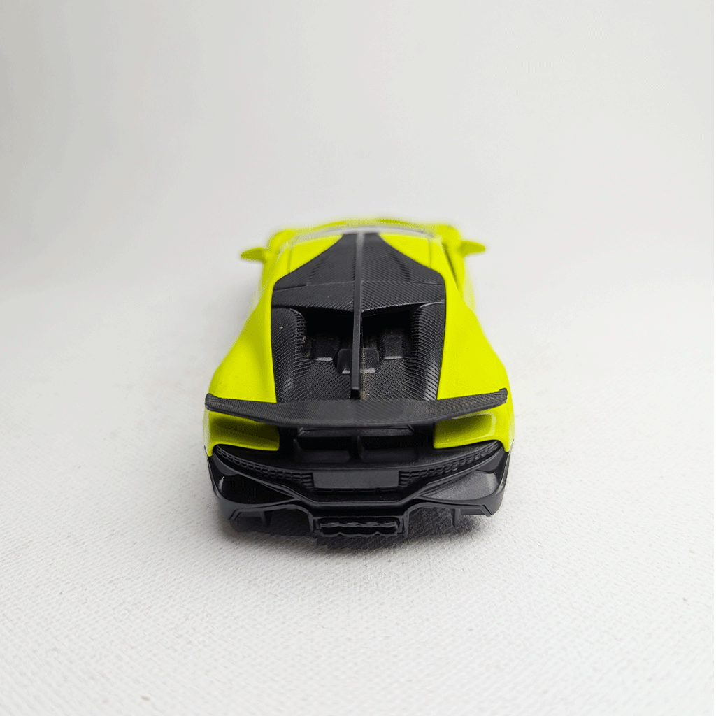 1:36 Bugatti Metal Car Diecast Lime Green