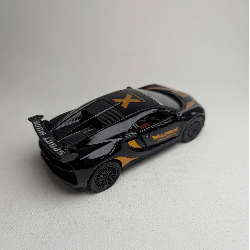 1:36 Bugatti Metal Car Diecast Black