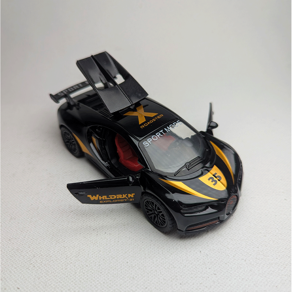 1:36 Bugatti Metal Car Diecast Black