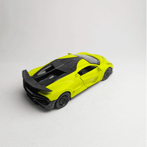 1:36 Bugatti Metal Car Diecast Lime Green
