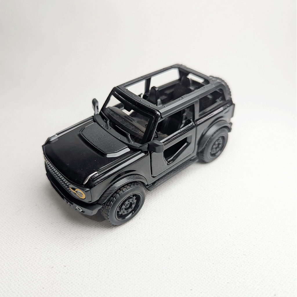 1:36 Bronco Metal Car Diecast Black