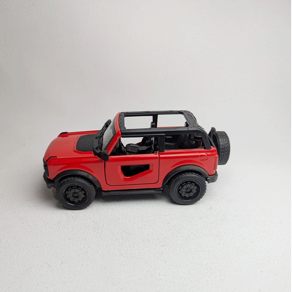 1:36 Bronco Metal Car Diecast Red
