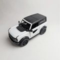 1:36 Bronco Metal Car Diecast White