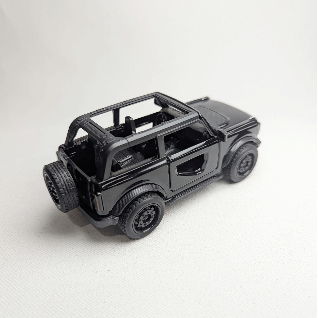 1:36 Bronco Metal Car Diecast Black