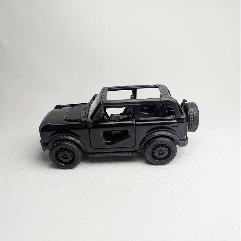 1:36 Bronco Metal Car Diecast Black