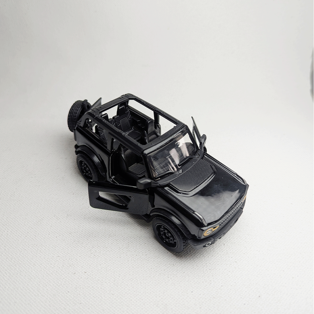 1:36 Bronco Metal Car Diecast Black