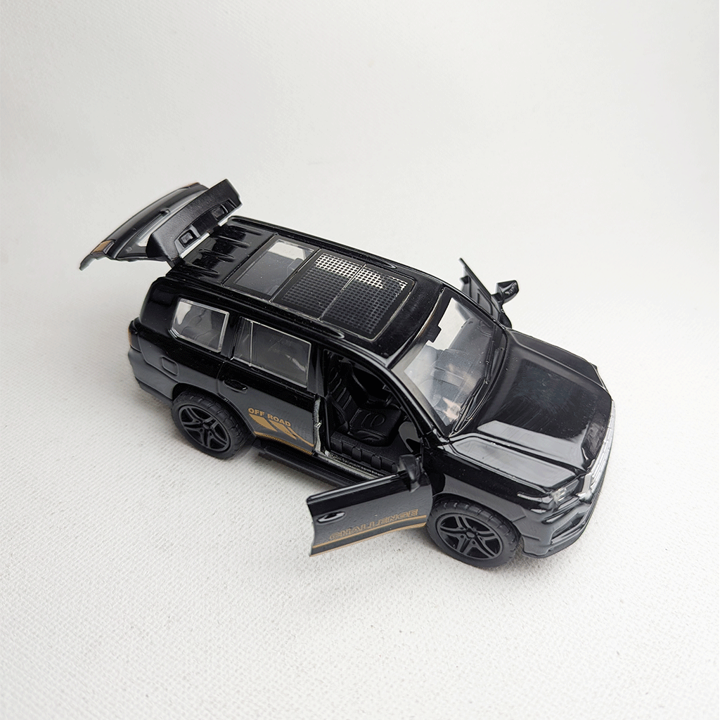 1:36 Land Cruiser Metal Car Diecast Black