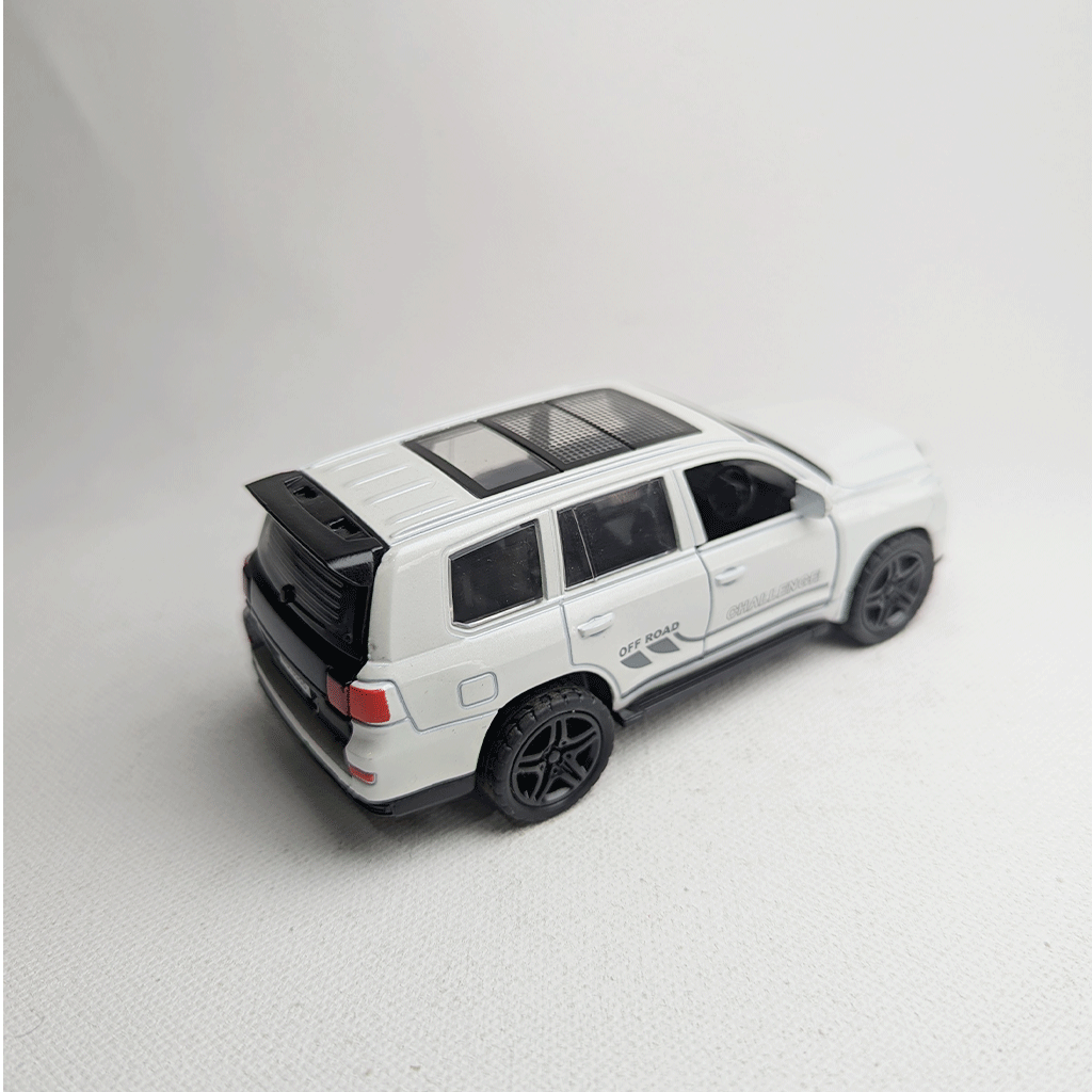 1:36 Land Cruiser Metal Car Diecast White