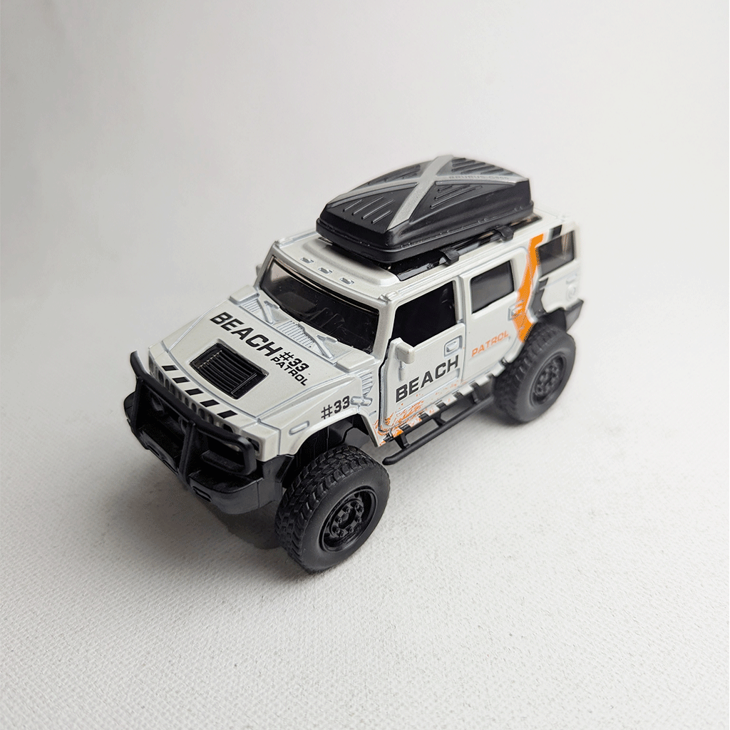 1:36 Hummer Metal Diecast White