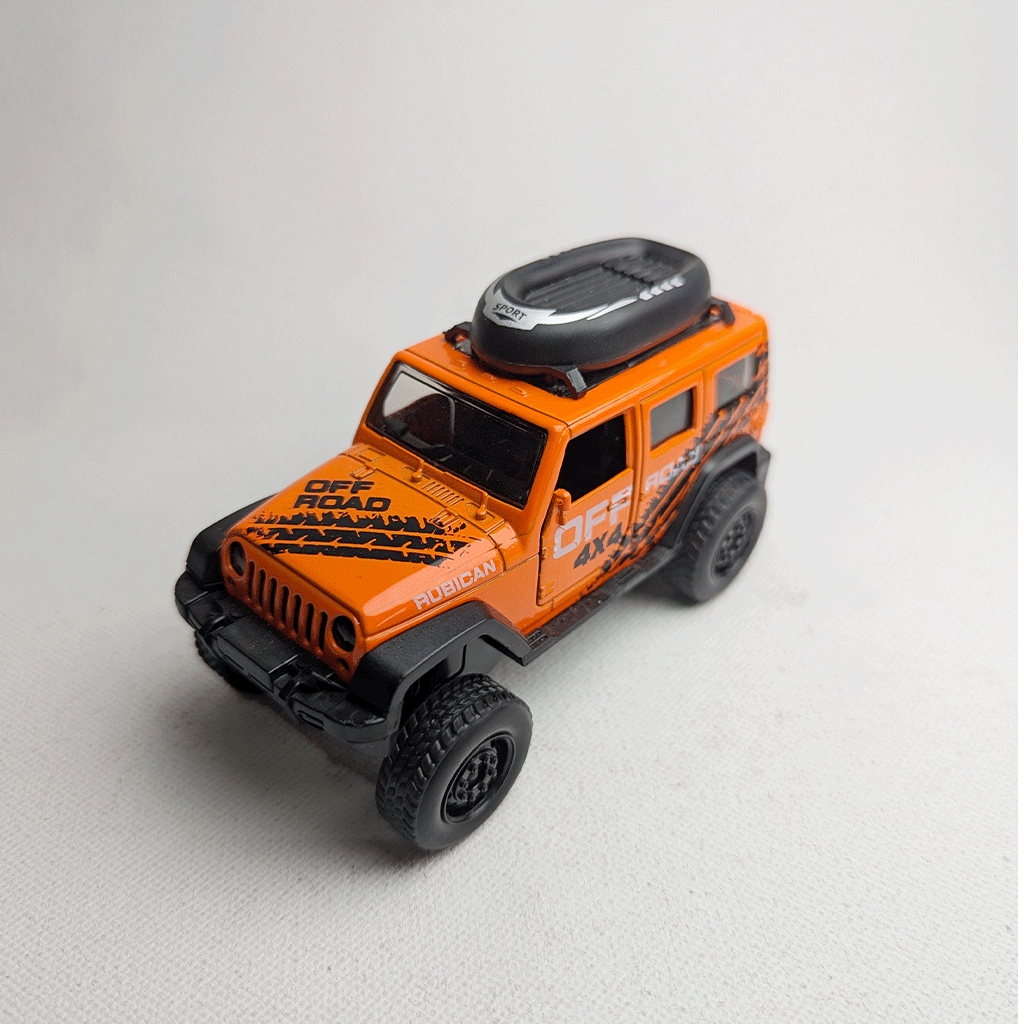 1:36 Wrangler Metal Diecast Orange