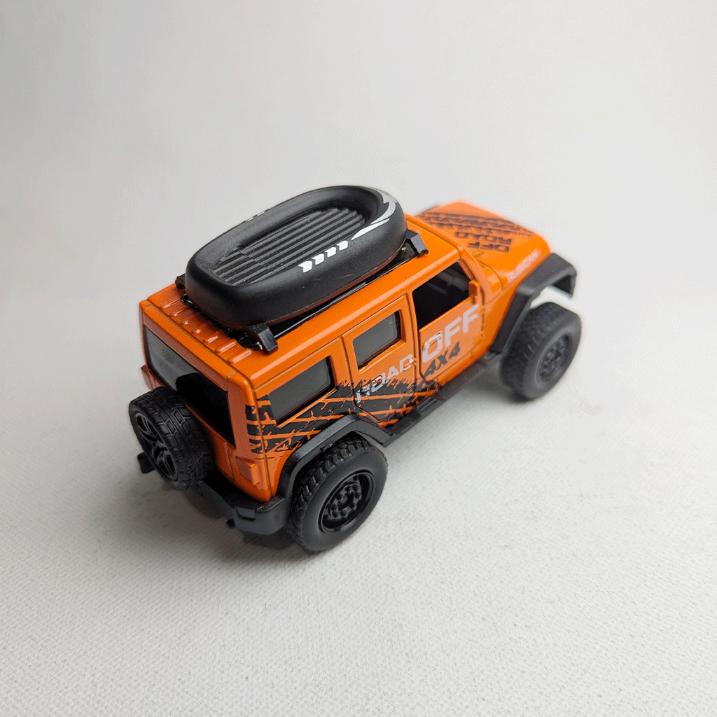 1:36 Wrangler Metal Diecast Orange