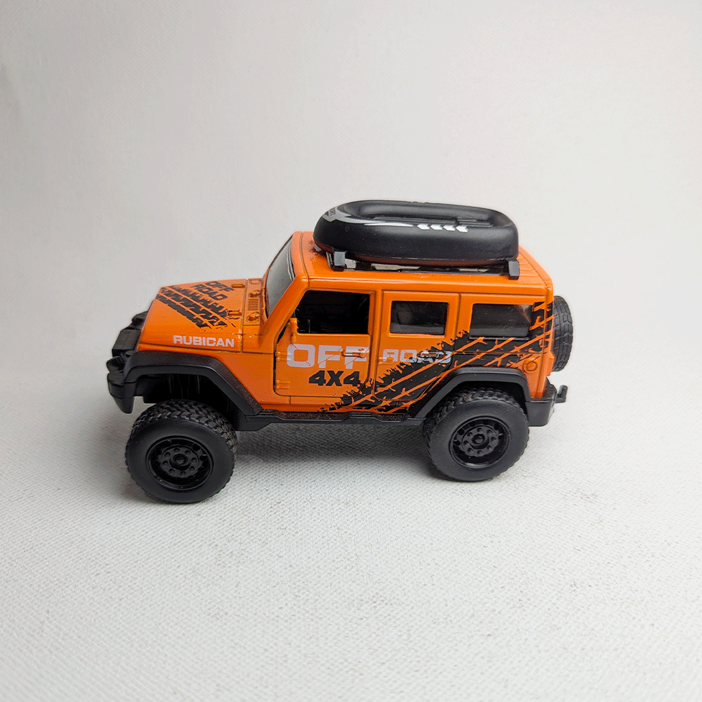 1:36 Wrangler Metal Diecast Orange