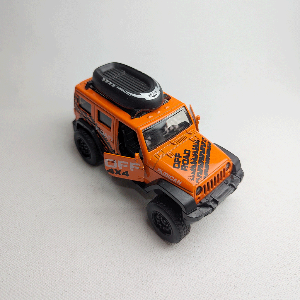 1:36 Wrangler Metal Diecast Orange