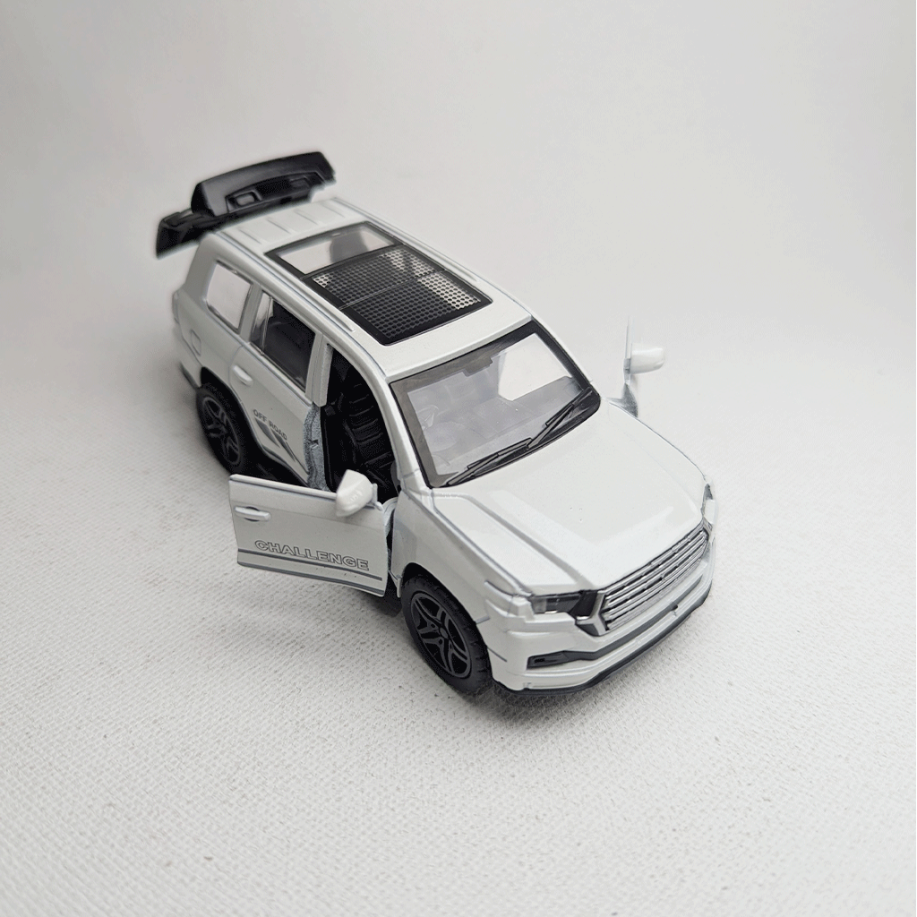 1:36 Land Cruiser Metal Car Diecast White