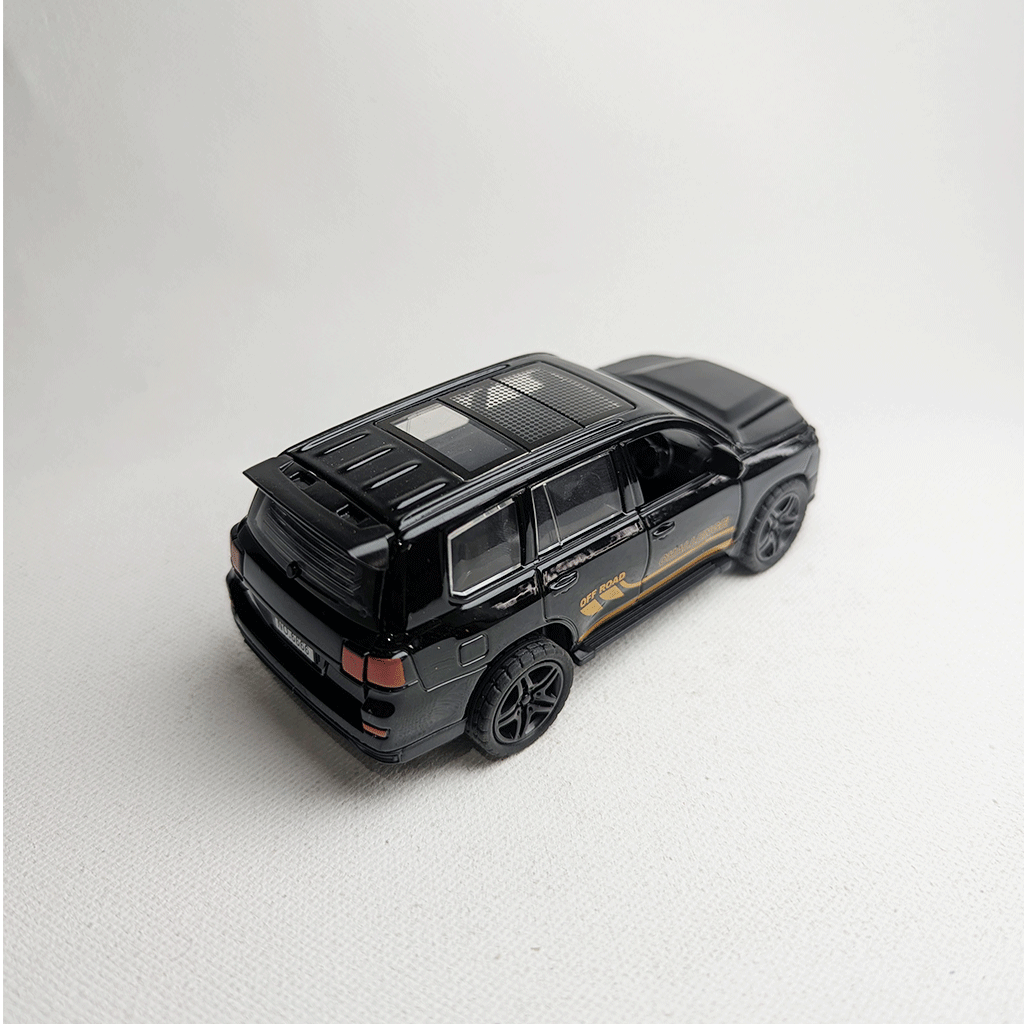 1:36 Land Cruiser Metal Car Diecast Black