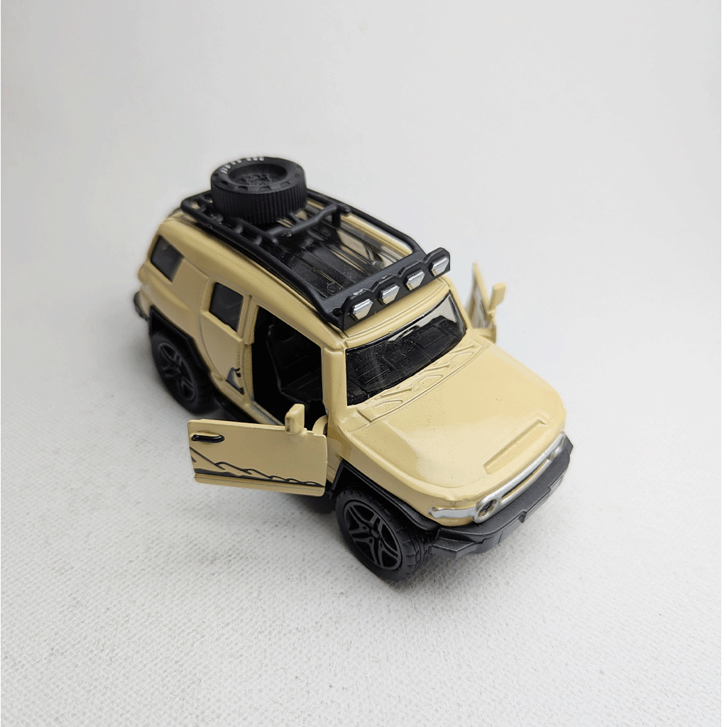 1:36 FJ Cruiser Metal Diecast Cream