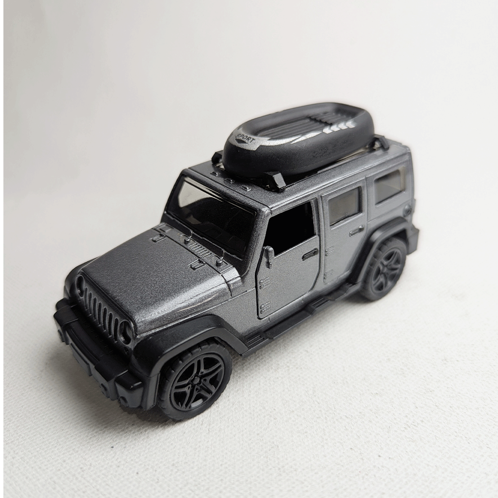 1:36 Wrangler Metal Diecast Grey