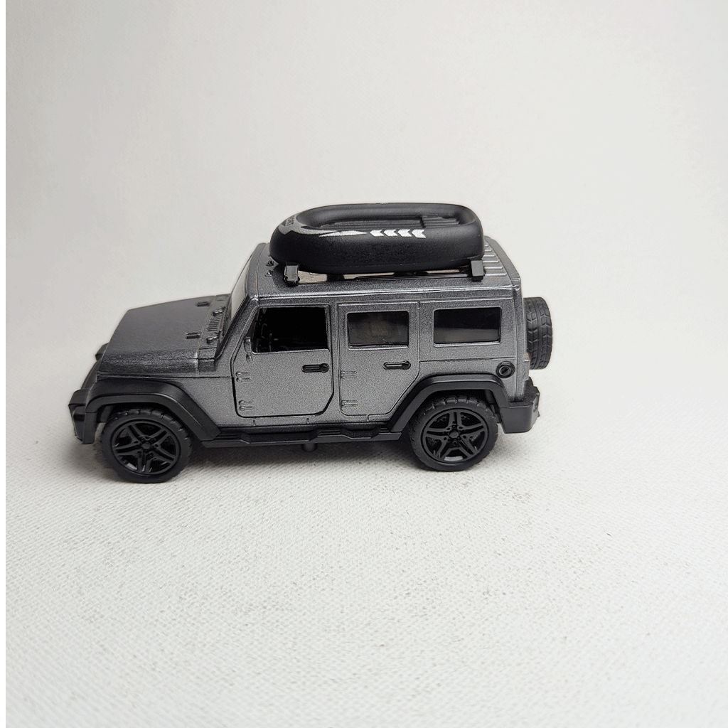 1:36 Wrangler Metal Diecast Grey