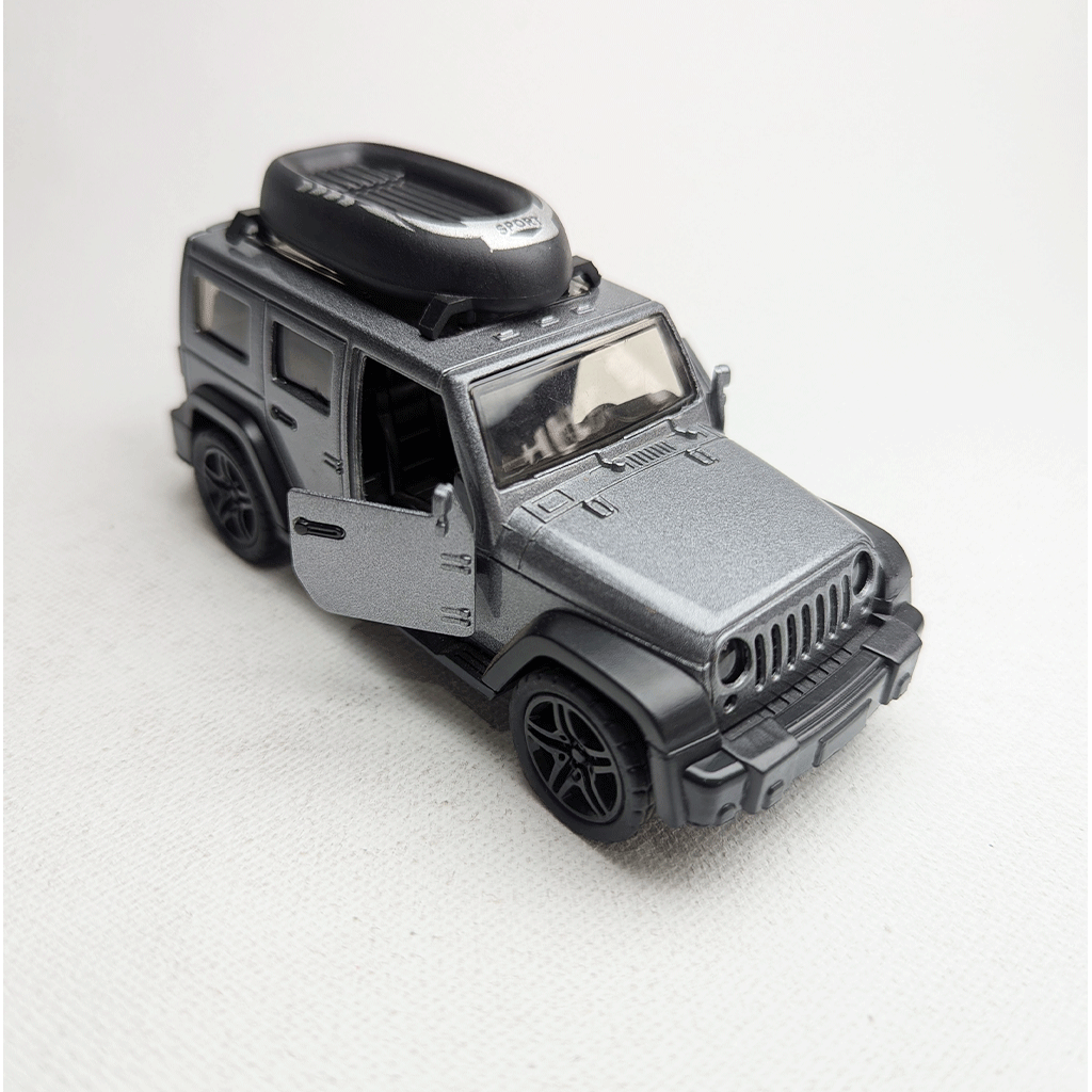 1:36 Wrangler Metal Diecast Grey