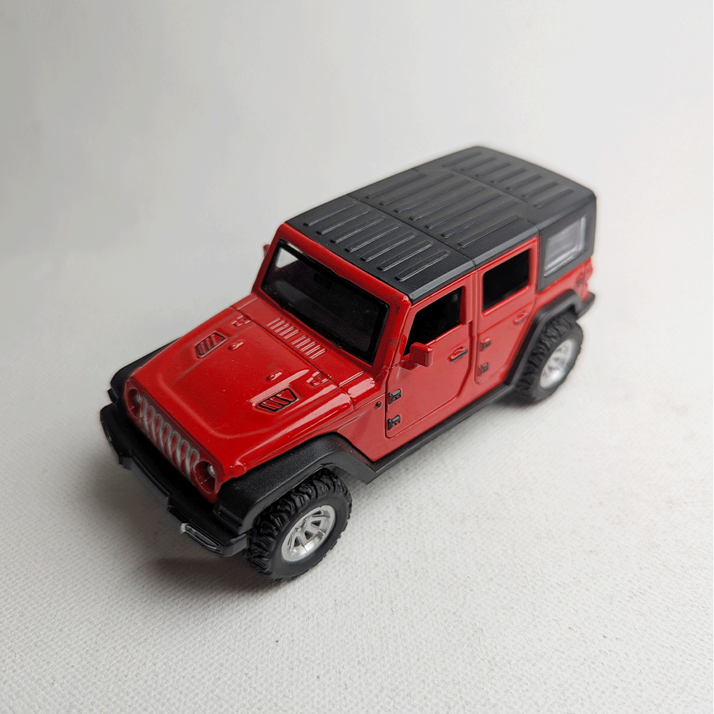 1:36 Wrangler Metal Diecast Red