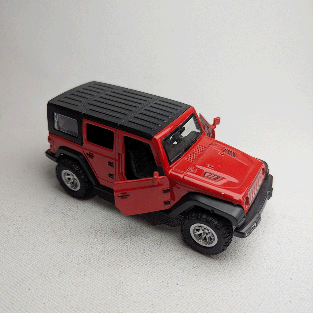 1:36 Wrangler Metal Diecast Red