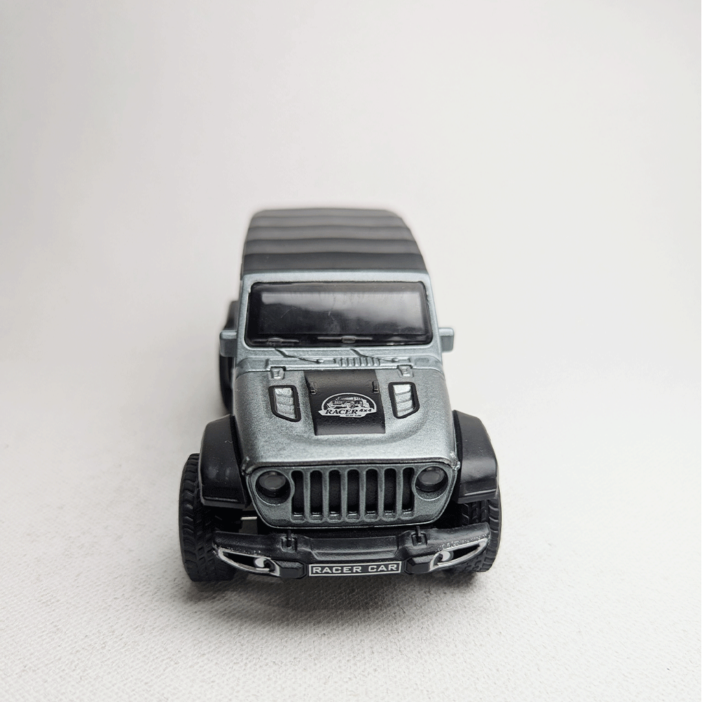 1:36 Wrangler Metal Diecast Charcoal Grey