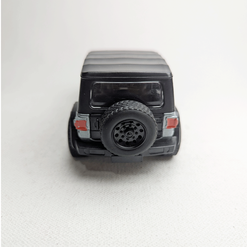 1:36 Wrangler Metal Diecast Charcoal Grey