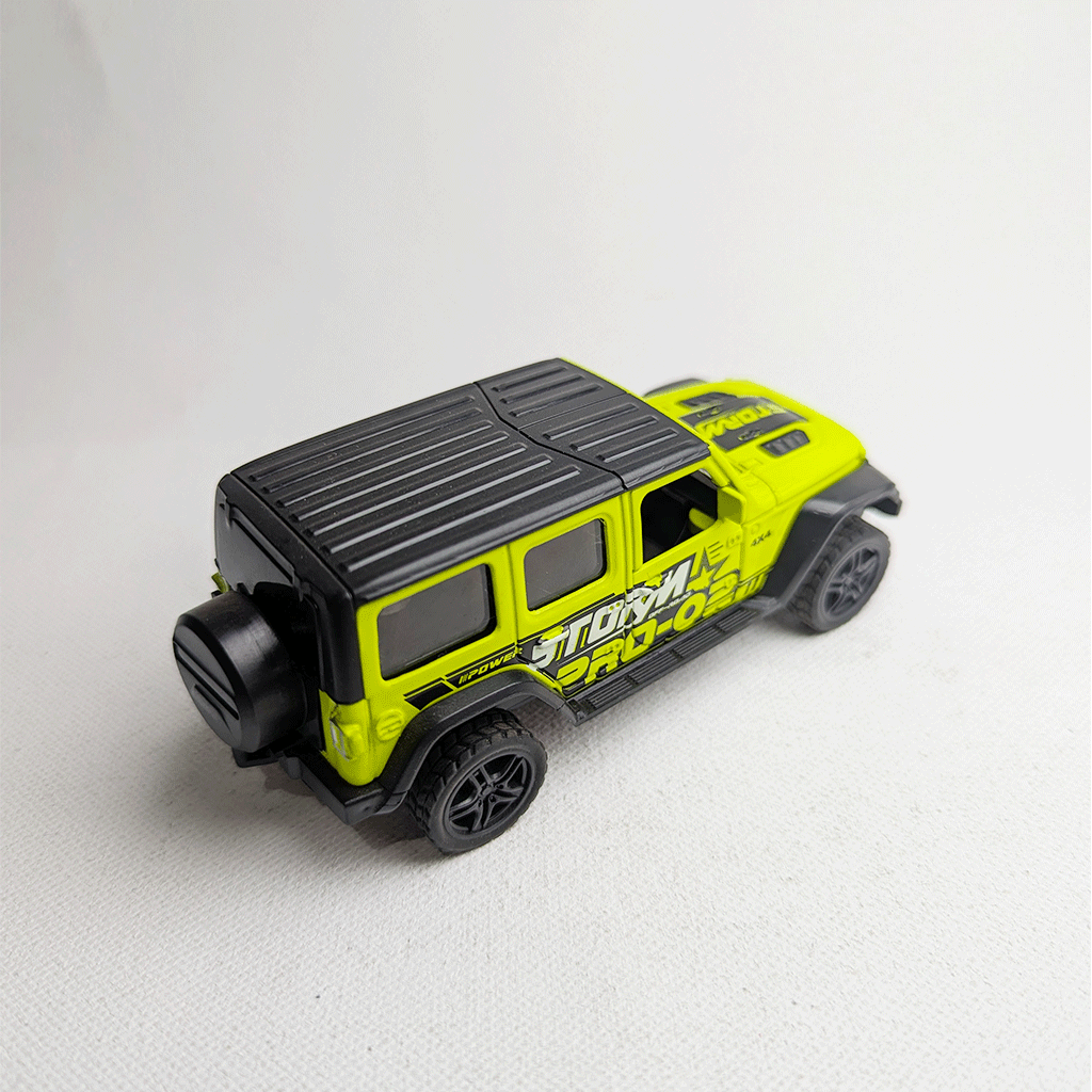 1:36 Wrangler Metal Diecast Lime Green