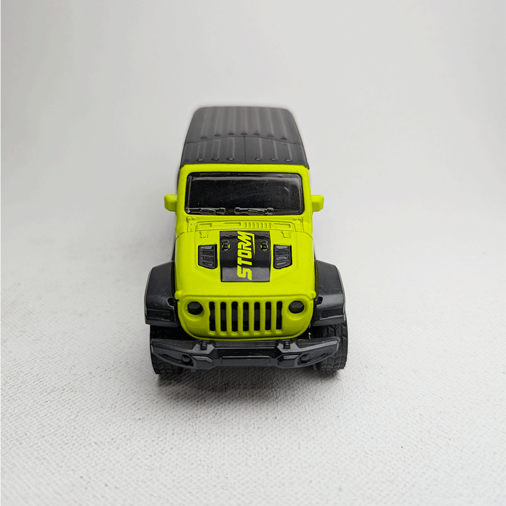 1:36 Wrangler Metal Diecast Lime Green