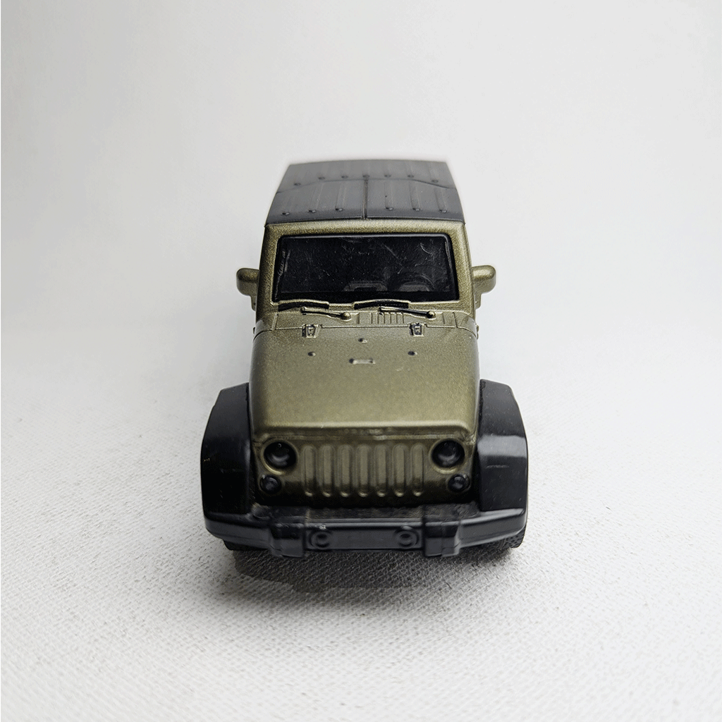 1:36 Wrangler Metal Diecast Charcoal Green