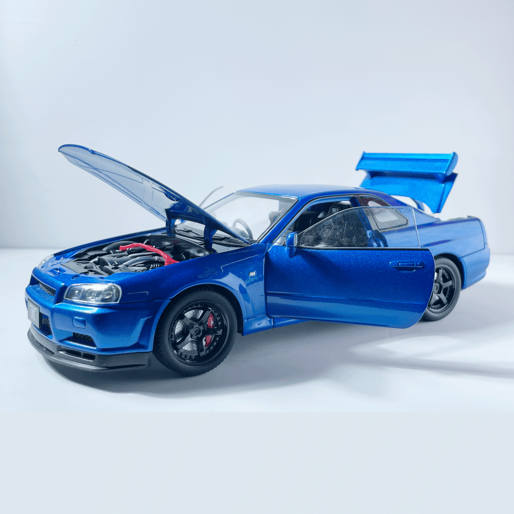 1:24 Nissan GTR R34 Skyline Blue