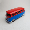 1:43 Komby Van Metal Diecast Car Red & Blue