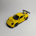 1:43 Porche Metal Diecast Car Yellow