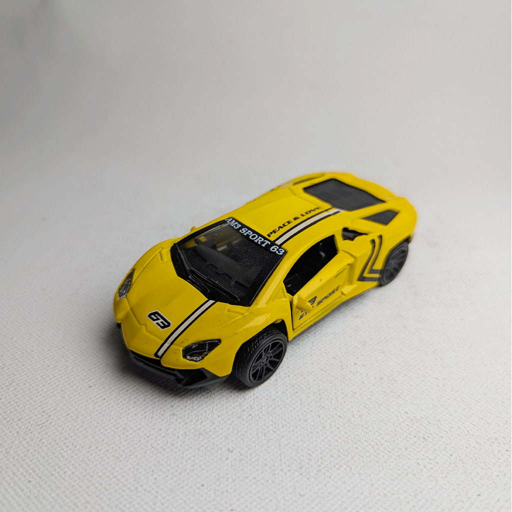 1:43 Lamborgini Metal Diecast Car Yellow
