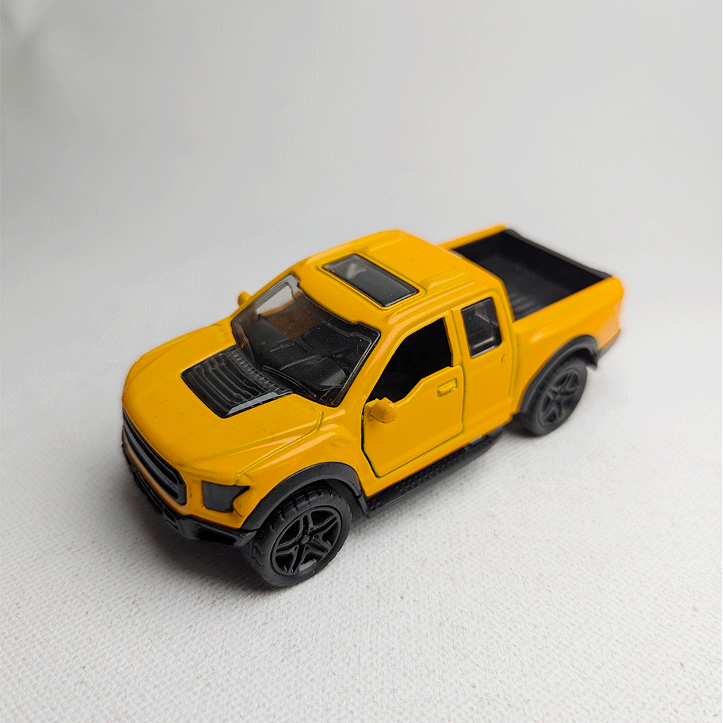 1:43 Raptor Vintage Metal Diecast Car Orange