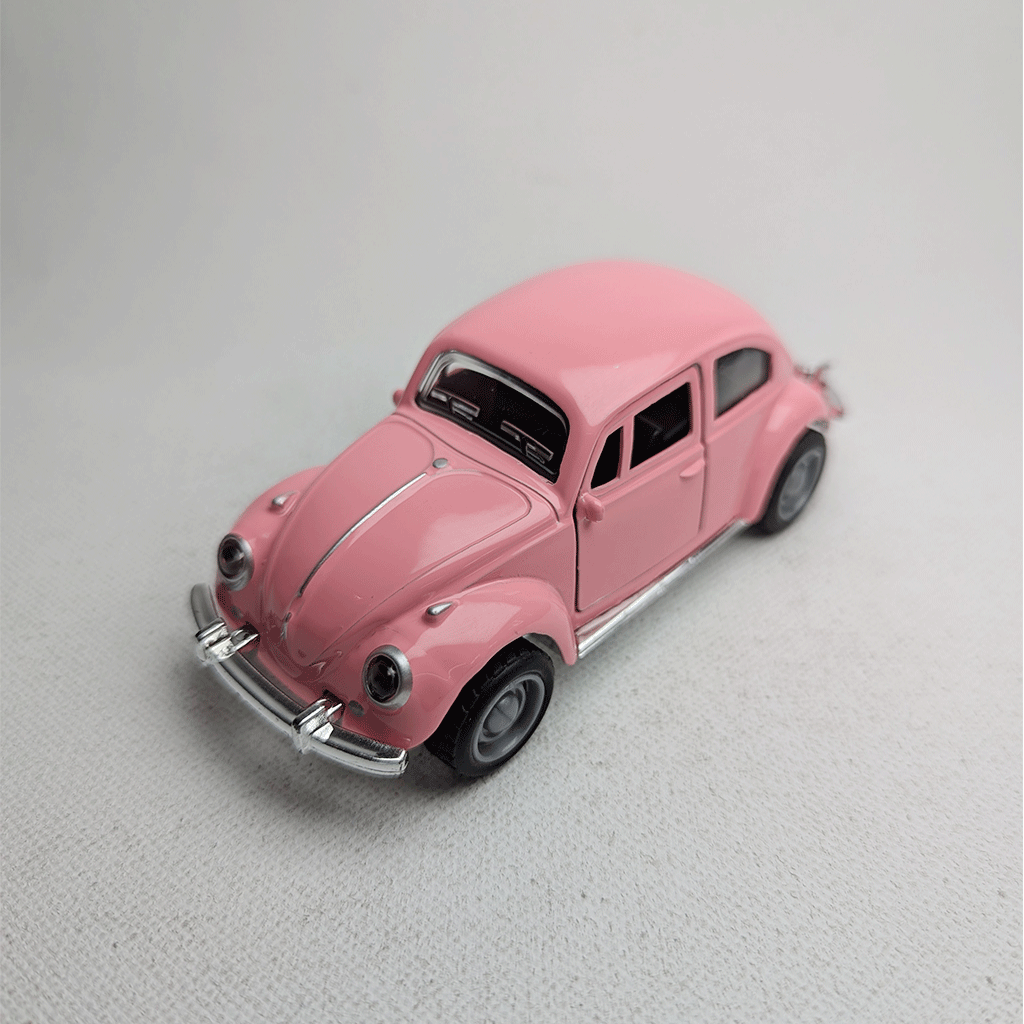 1:43 Beetel Vintage Metal Diecast Car Pink