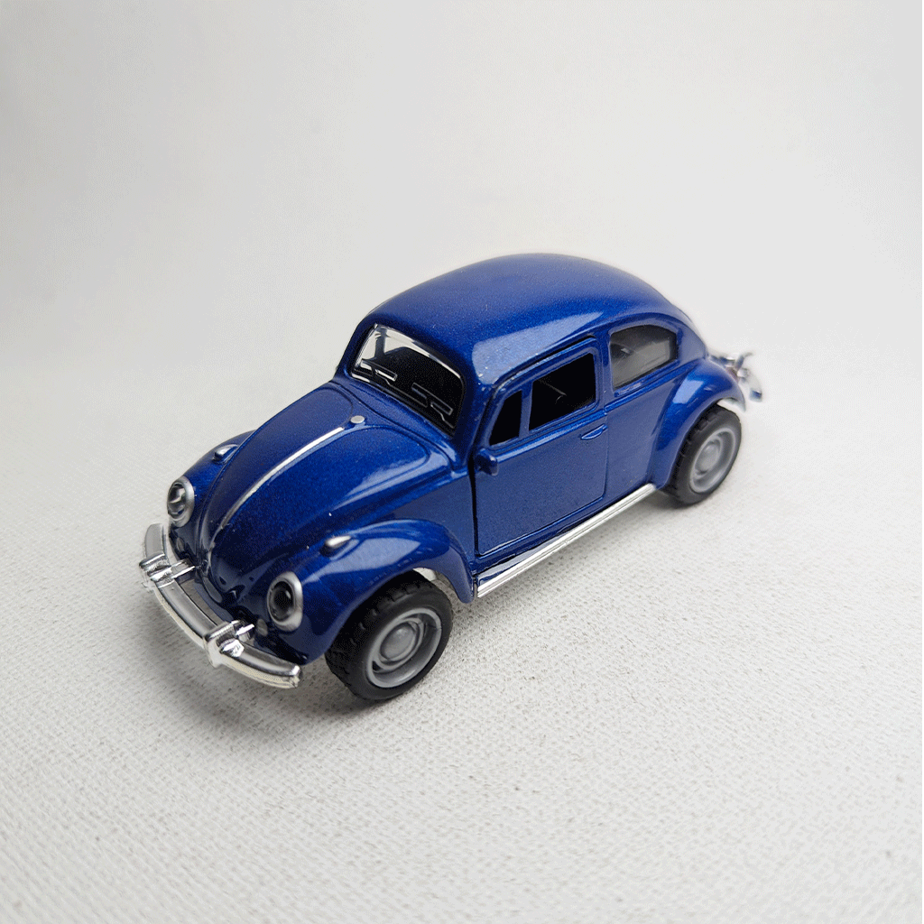 1:43 Beetel Vintage Metal Diecast Car Blue