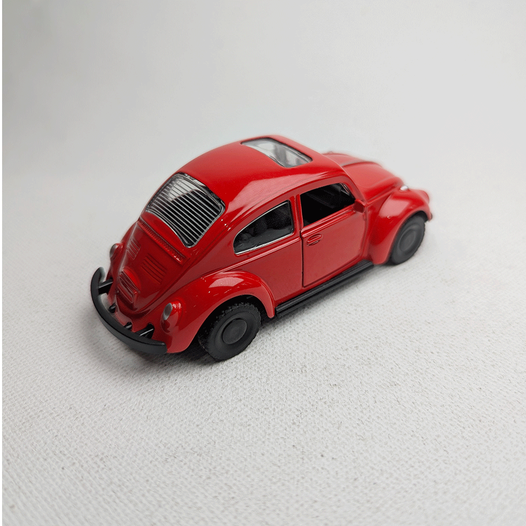 1:43 Beetel Vintage Metal Diecast Car Red with Sunrof