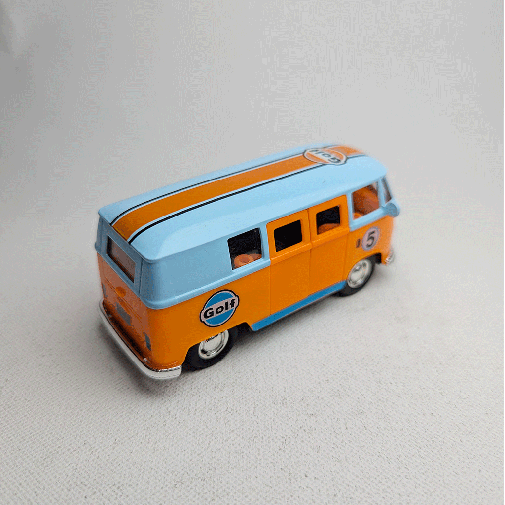 1:43 Komby Van Metal Diecast Car Blue Gulf
