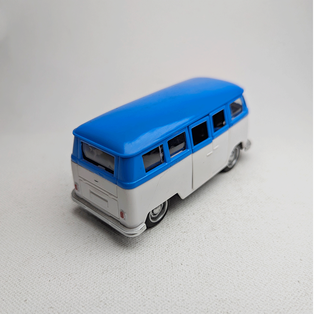 1:43 Komby Van Metal Diecast Car Blue & White