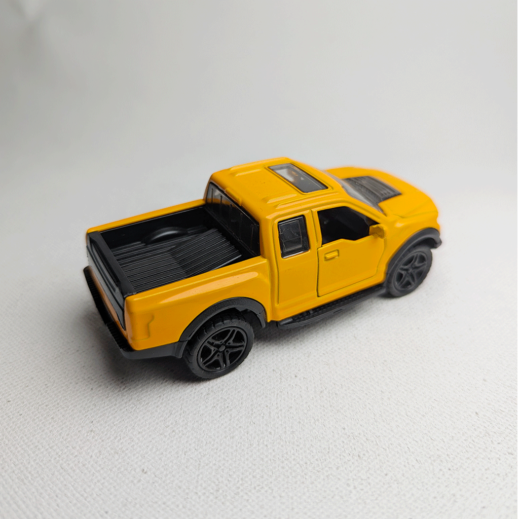 1:43 Raptor Vintage Metal Diecast Car Orange