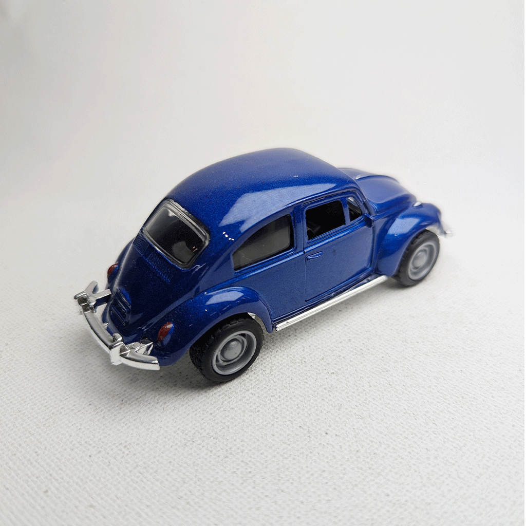 1:43 Beetel Vintage Metal Diecast Car Blue