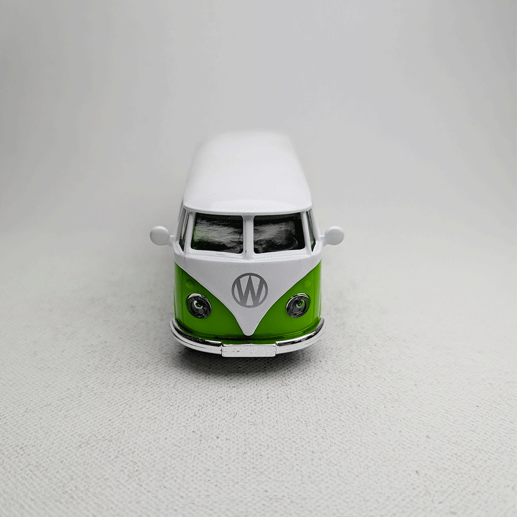 1:43 Komby Van Metal Diecast Car Green Grafics