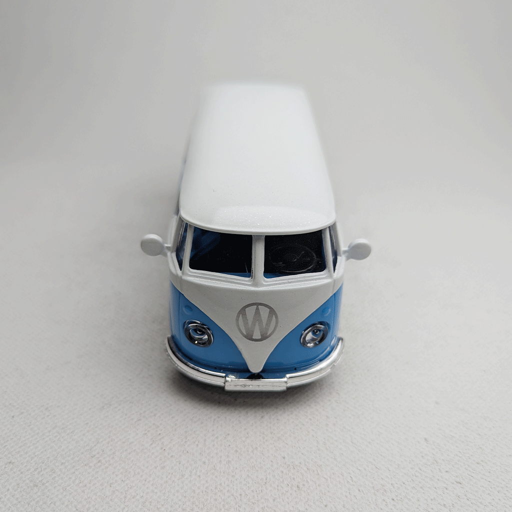 1:43 Komby Van Metal Diecast Car Blue Grafics