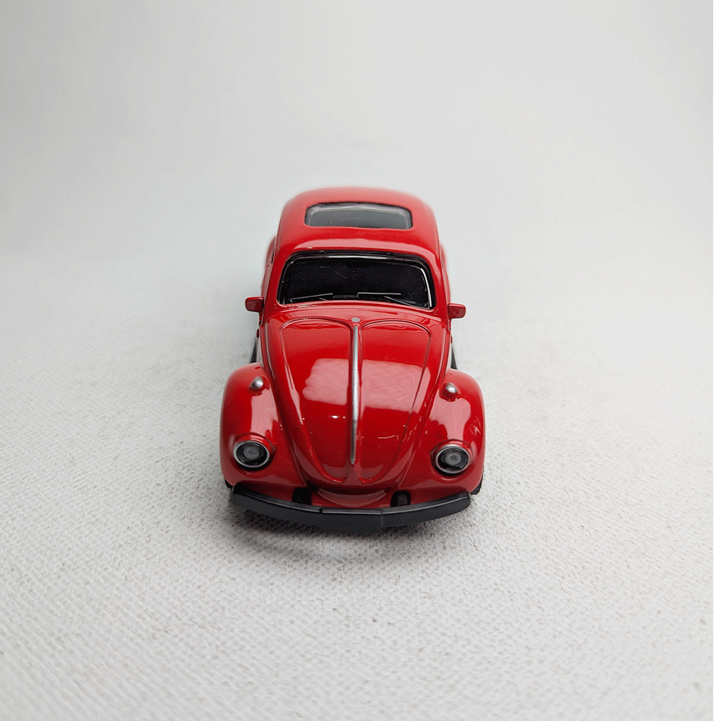 1:43 Beetel Vintage Metal Diecast Car Red with Sunrof