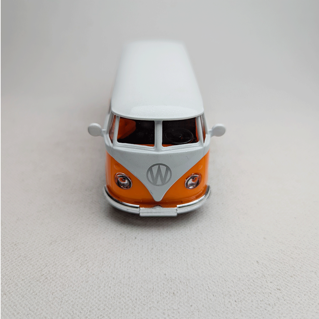 1:43 Komby Van Metal Diecast Car Orange Grafics
