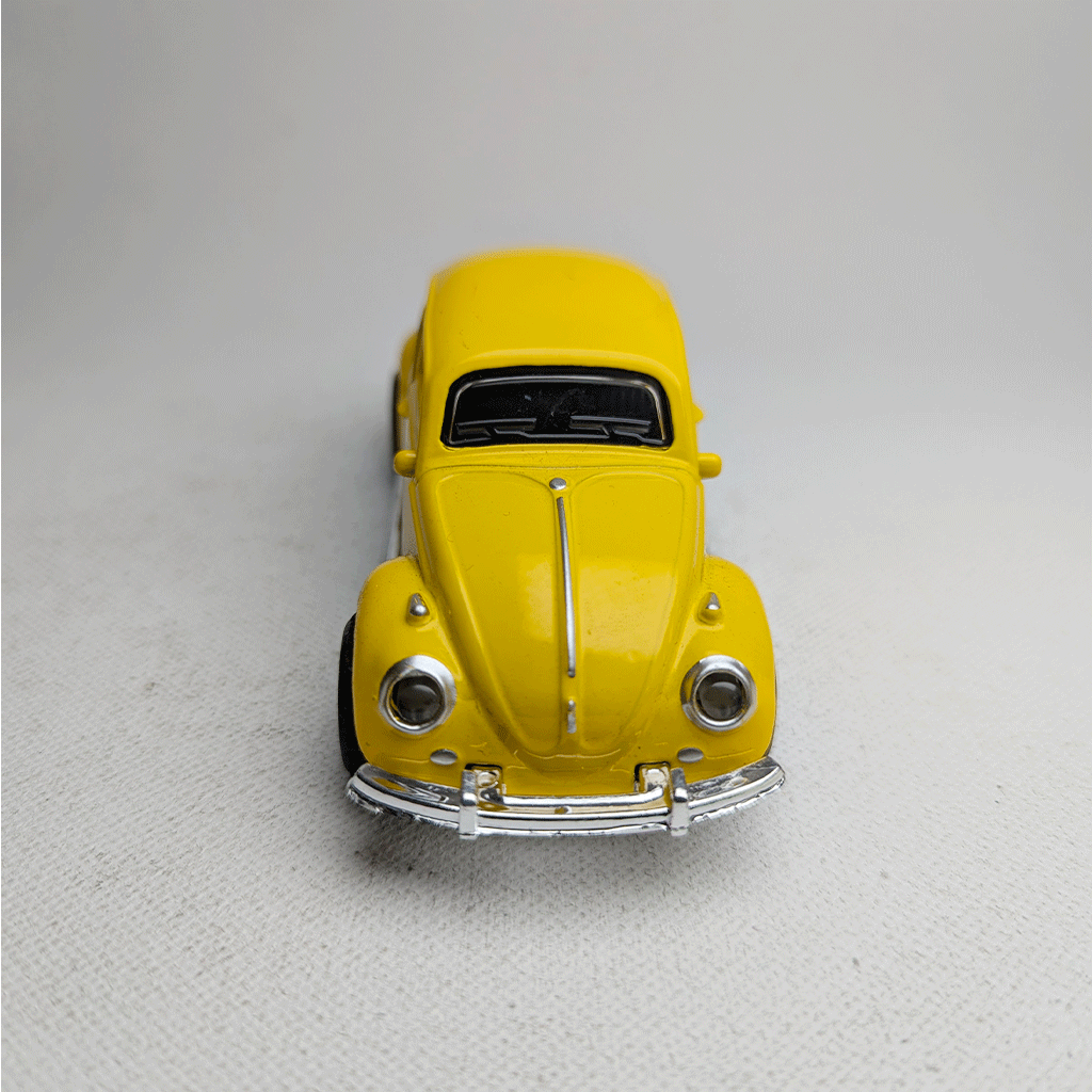 1:43 Beetel Vintage Metal Diecast Car Yellow