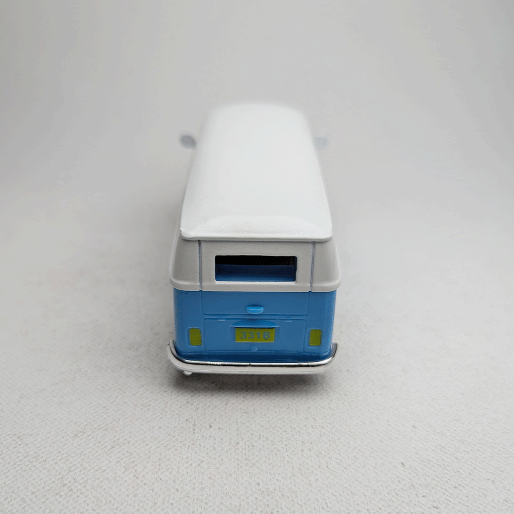1:43 Komby Van Metal Diecast Car Blue Grafics