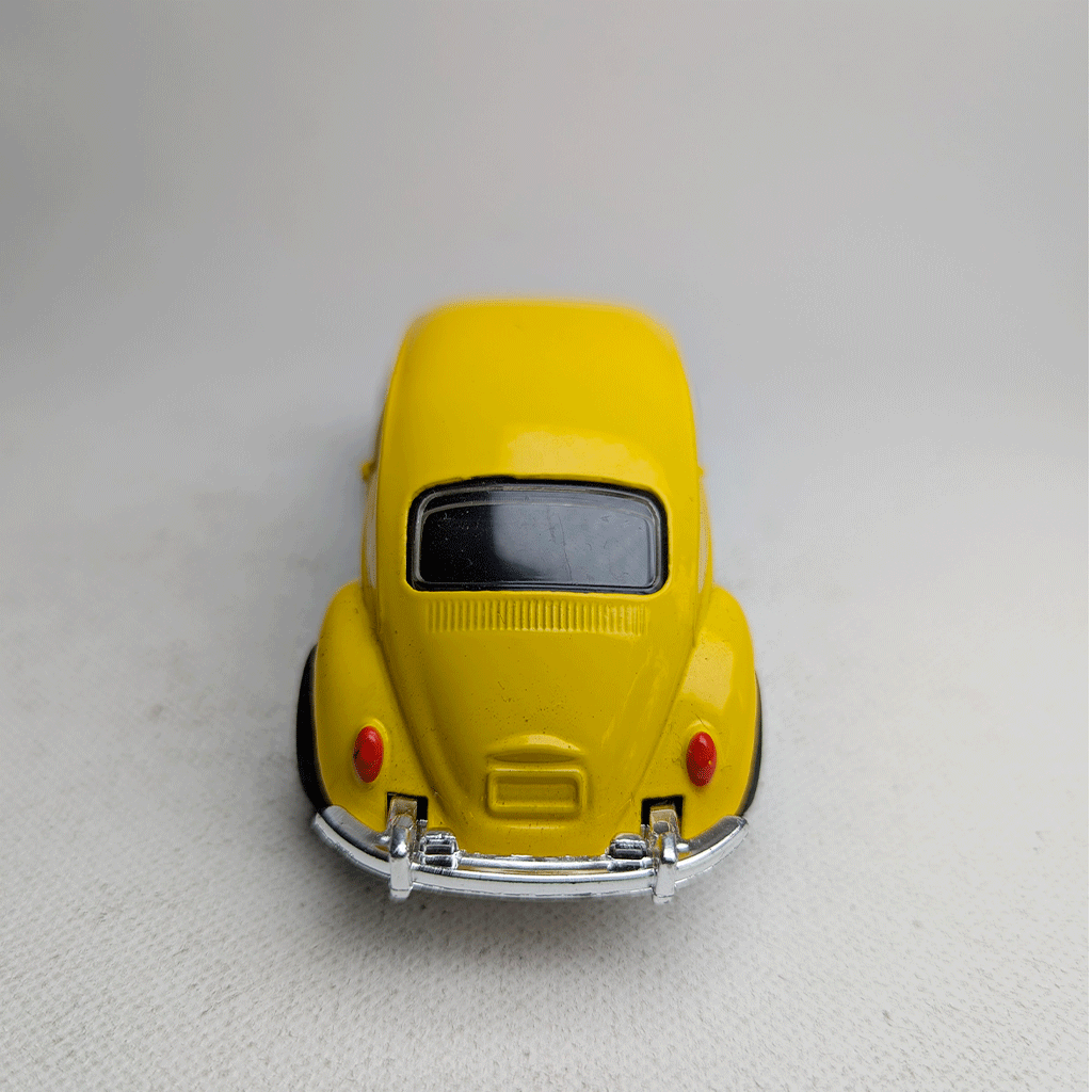 1:43 Beetel Vintage Metal Diecast Car Yellow