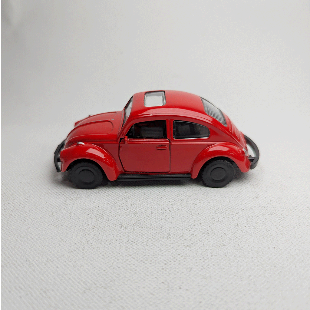 1:43 Beetel Vintage Metal Diecast Car Red with Sunrof